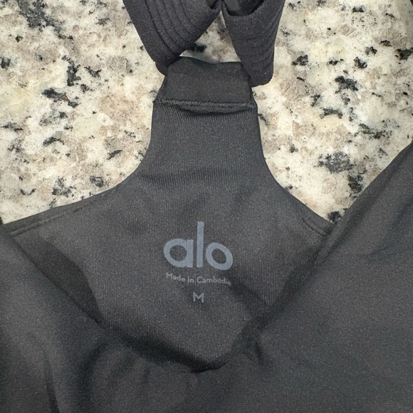 ALO Yoga Black and White Sports Bra - Picture 5 of 5